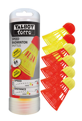 Talbot Torro Speedbadminton Shuttles 6-pack