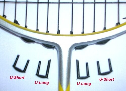 Tubings/Grommets Badminton Type U Short 4-pack