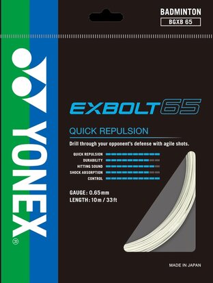 Yonex BG-EXBOLT 65 Set 10 m