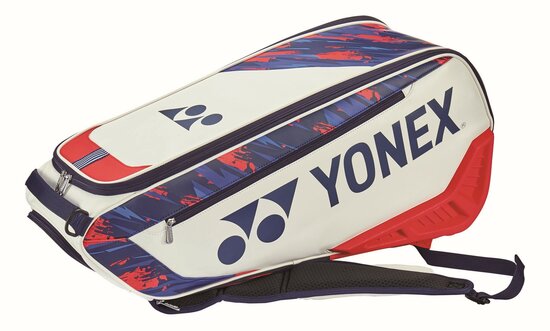 Yonex BA02326EX Expert Racquet Bag (6 Pcs) White/Red (114)