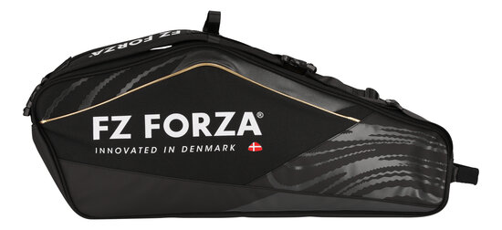 FZ Forza Racket Bag Tour Line (6 Pcs) Black/Gold  (1001 Black)