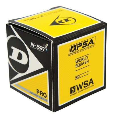 Dunlop Pro Squashbal dubbel geel