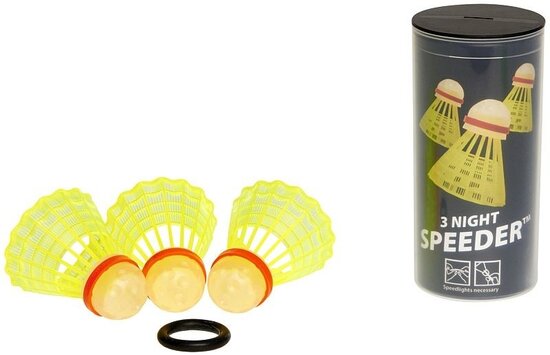 Speedminton Speeder Tube NIGHT 3-pack