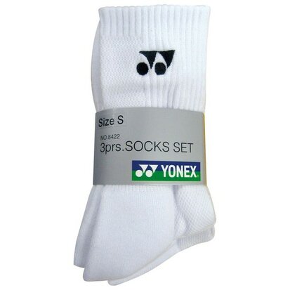 Yonex Socks 8422 White 3-pack