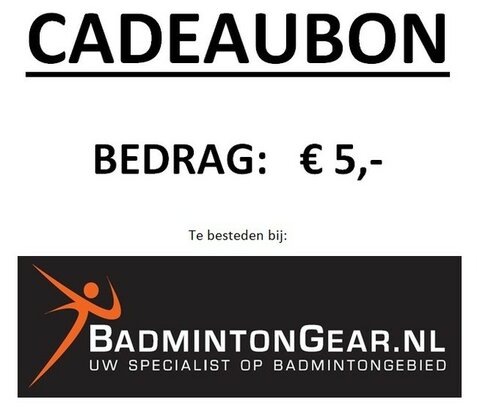 Cadeaubon 5 euro