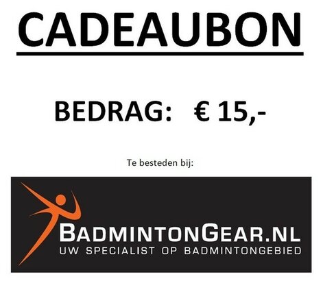 Cadeaubon 15 euro