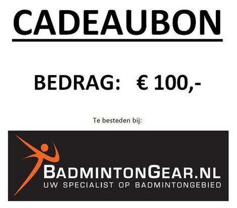 Cadeaubon 100 euro