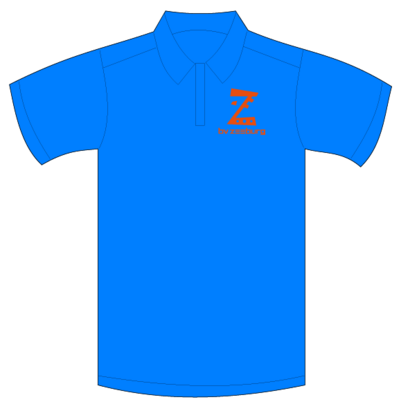 B.V. Zeeburg Polo Heren Aqua Blue