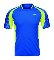 Li-Ning T-Shirt Men Blue/Yellow (AAYK083-1)