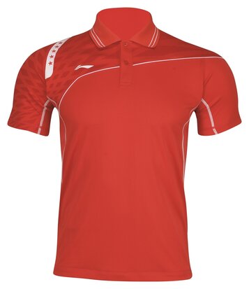 Li-Ning Polo Men Red/White (AAYJ041-1)