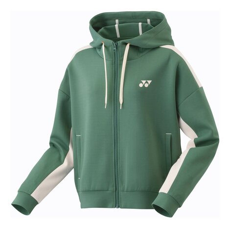 Yonex Full Zip Hoodie Lady 57080EX Green/Beige (Olive)