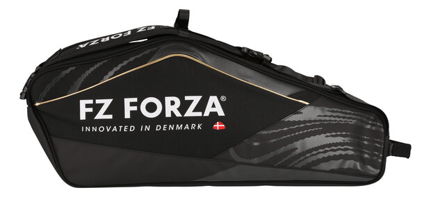 FZ Forza Racket Bag Tour Line (6 Pcs) Black/Gold  (1001 Black)