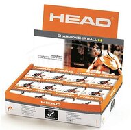 Head Championship Squashbal dubbel geel 12-pack